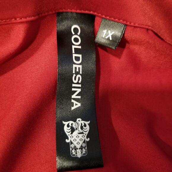 Coldesina NWT Jenny Convertible Asymmetrical Dress Stretchy Red 5 Ways Size 1X - Picture 3 of 9